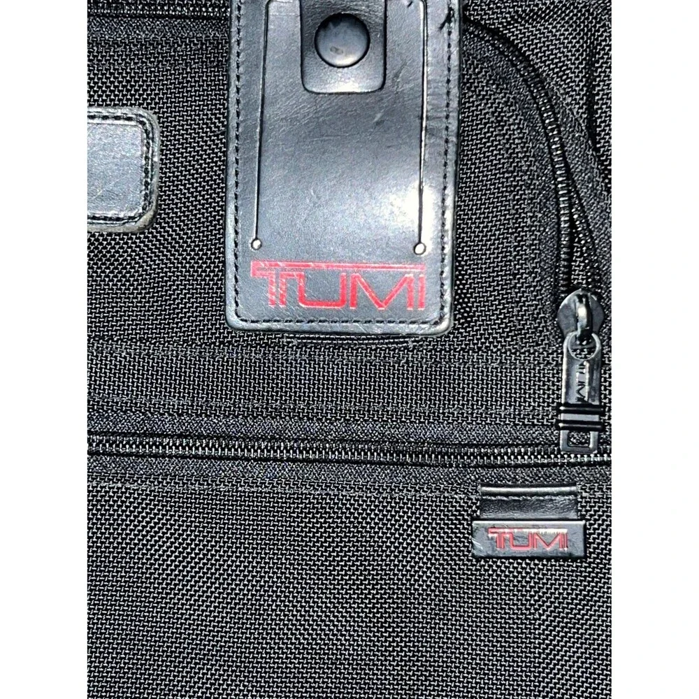 Tumi Alpha 2 Slim Organizer Laptop Brief LR initials